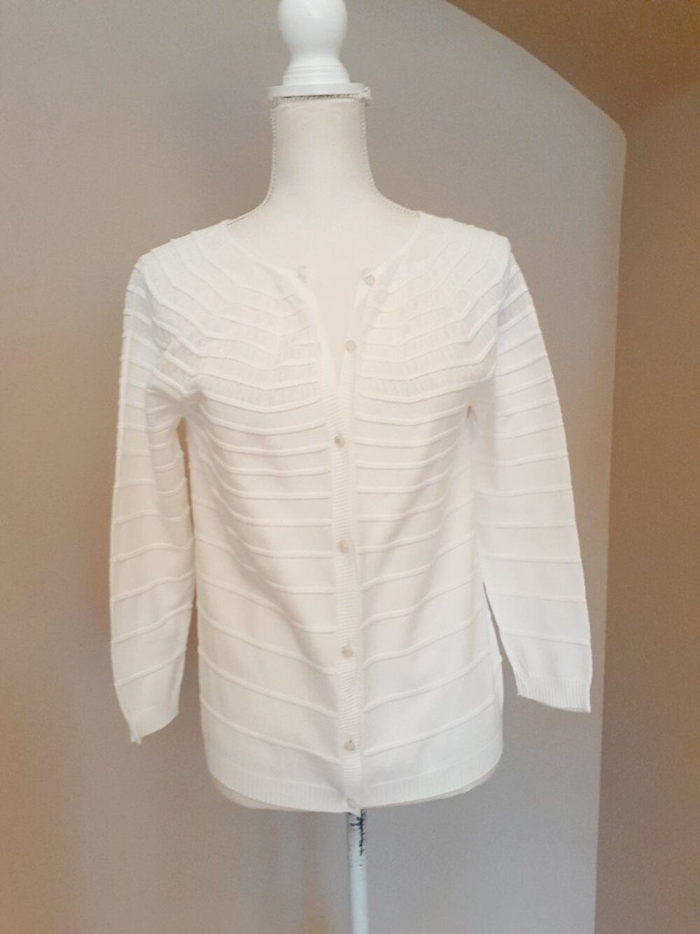 Escada Sannisa Mixed Knit Cardigan